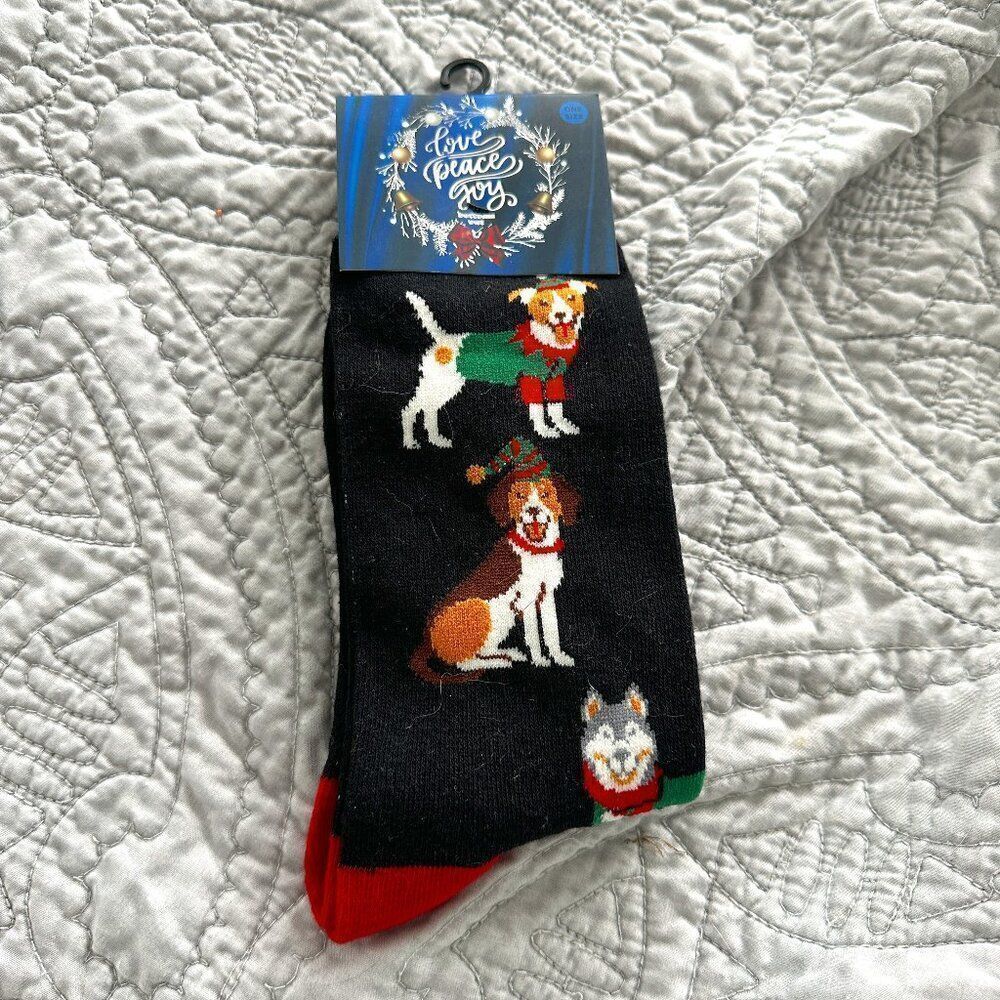 NWT Christmas Dog Socks